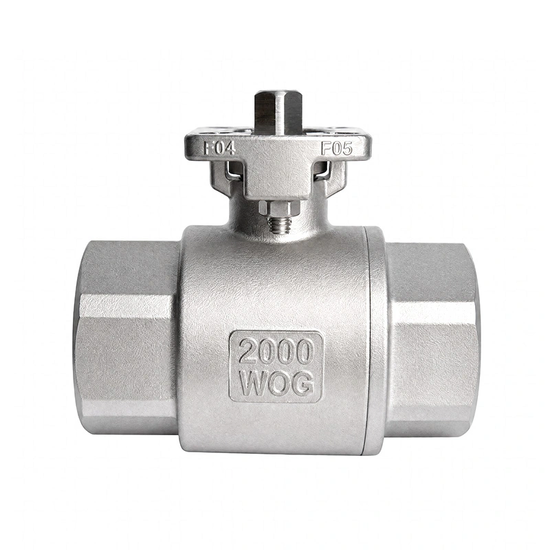 Van bi gắn trực tiếp bằng thép không gỉ 2PC 2000WOG Van bi gắn trực tiếp bằng thép không gỉ 2PC 2000WOG