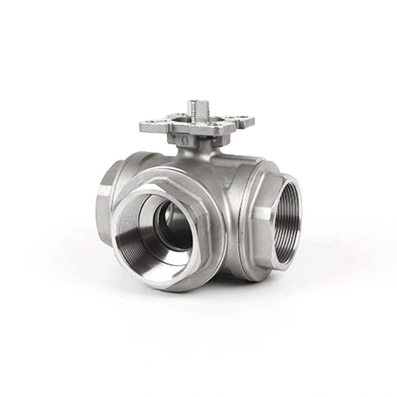 Van bi ba chiều với cổng T gắn trực tiếp ISO 5211